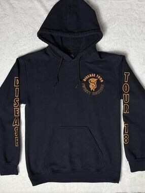 Beartooth Disease Tour 2018 Hoodie Size Small Metalcore Hardcore Punk Band Merch